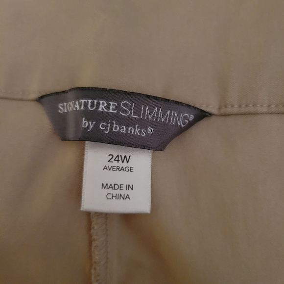 C J Banks Signature Slimming Pull On Pants, Tummy Panel, Size 24W - Picture 4 of 7